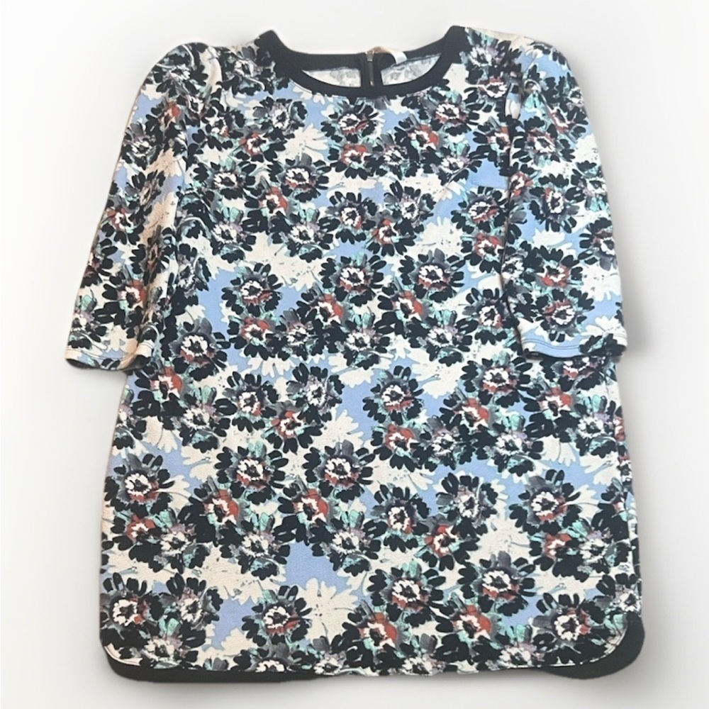 Xhilaration Black and Multicolor Floral Stretch Dress sz XL